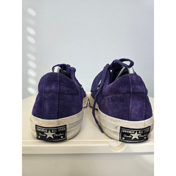 Converse One Star Purple Suede Low Tops Men's Size 10.5 Rare Retro Skate Style - Picture 4 of 9